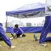 The Ann Arbor Pioneer HIgh School cross country team stretches before their race on Saturday. They finished fifth in the MHSAA Division One race. Daniel Brenner I AnnArbor.com